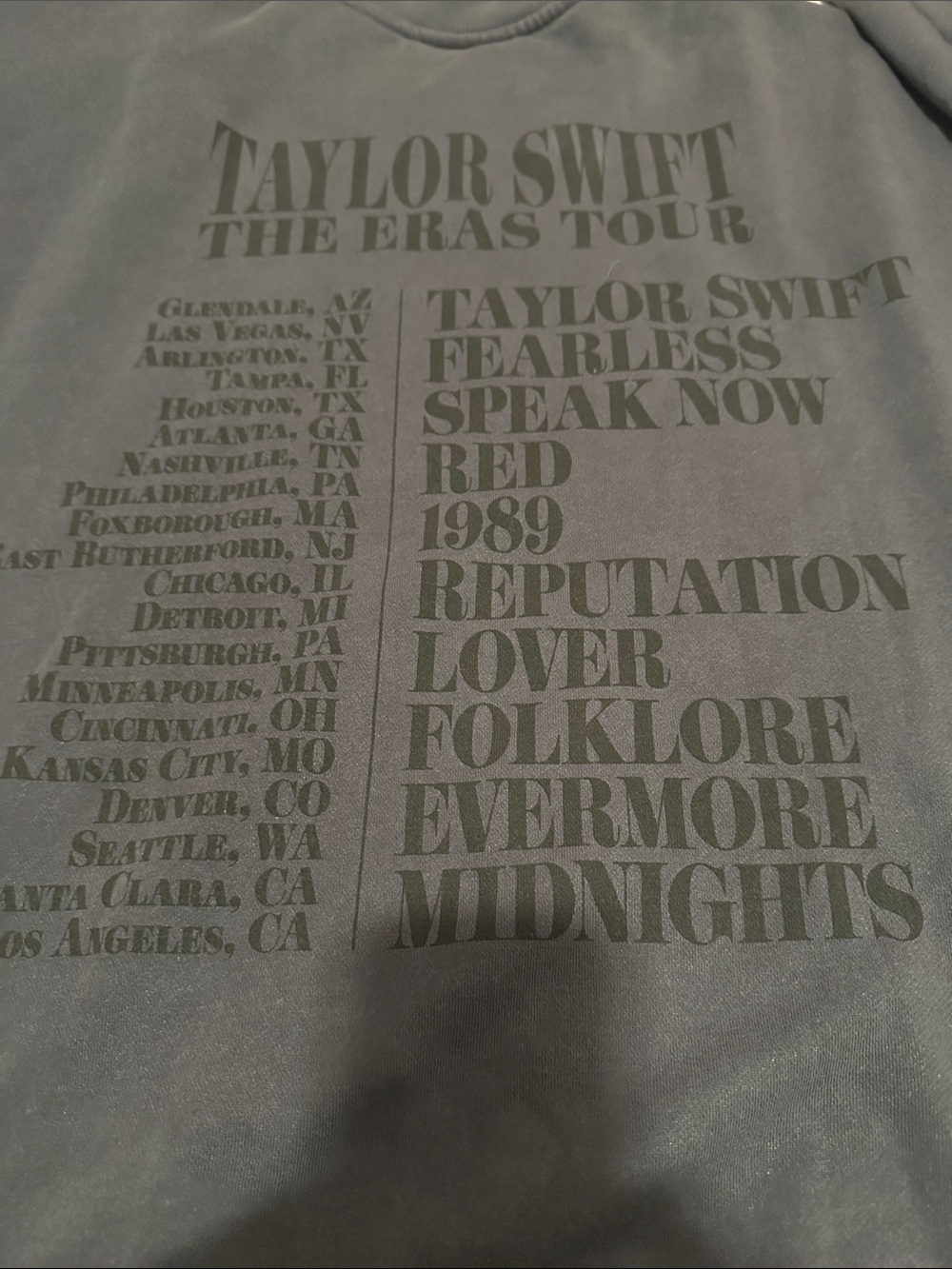 Brand New Taylor Swift Eras Tour Crewneck Official Merch - Picture 6 of 10